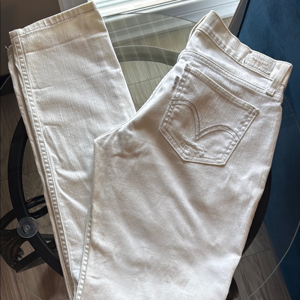 Levi's White Denim Jeans